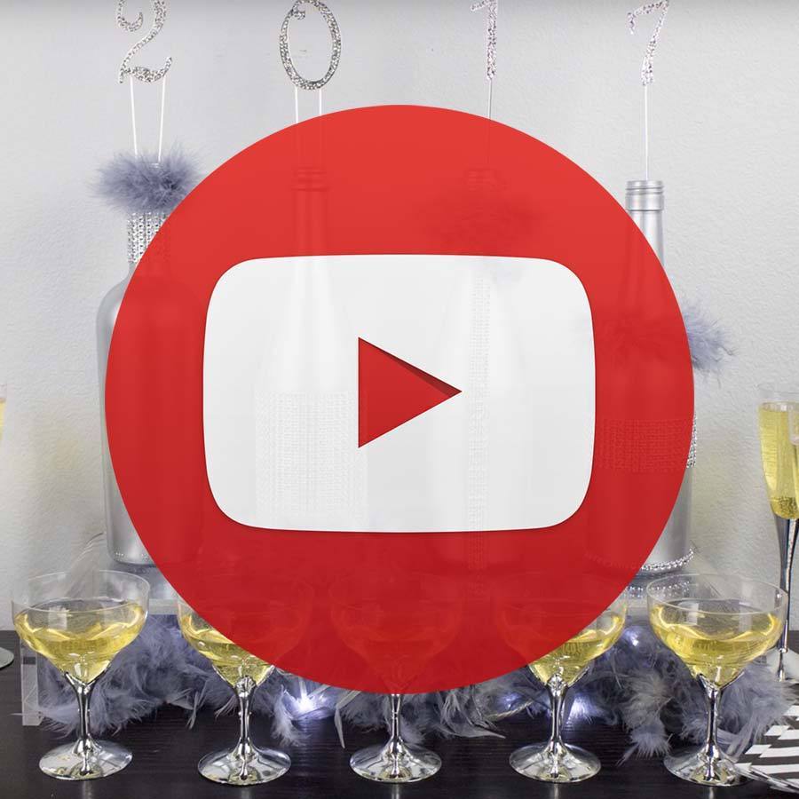 6 pcs 5 oz Disposable Plastic Party Champagne Flutes Favor Holders