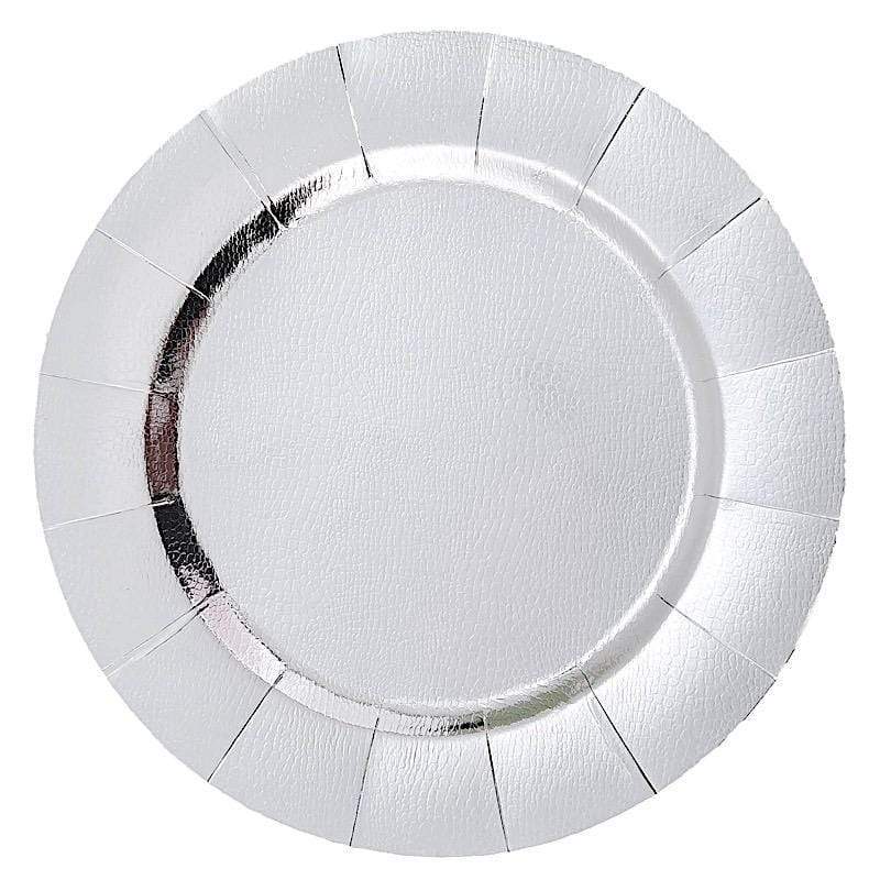10 pcs 13 in Round Disposable Paper Charger Plates