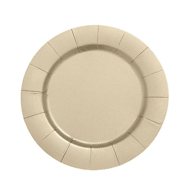 10 pcs 13 in Round Disposable Paper Charger Plates