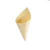 50 pcs 6 in long Natural Wooden Food Serving Cones Cups