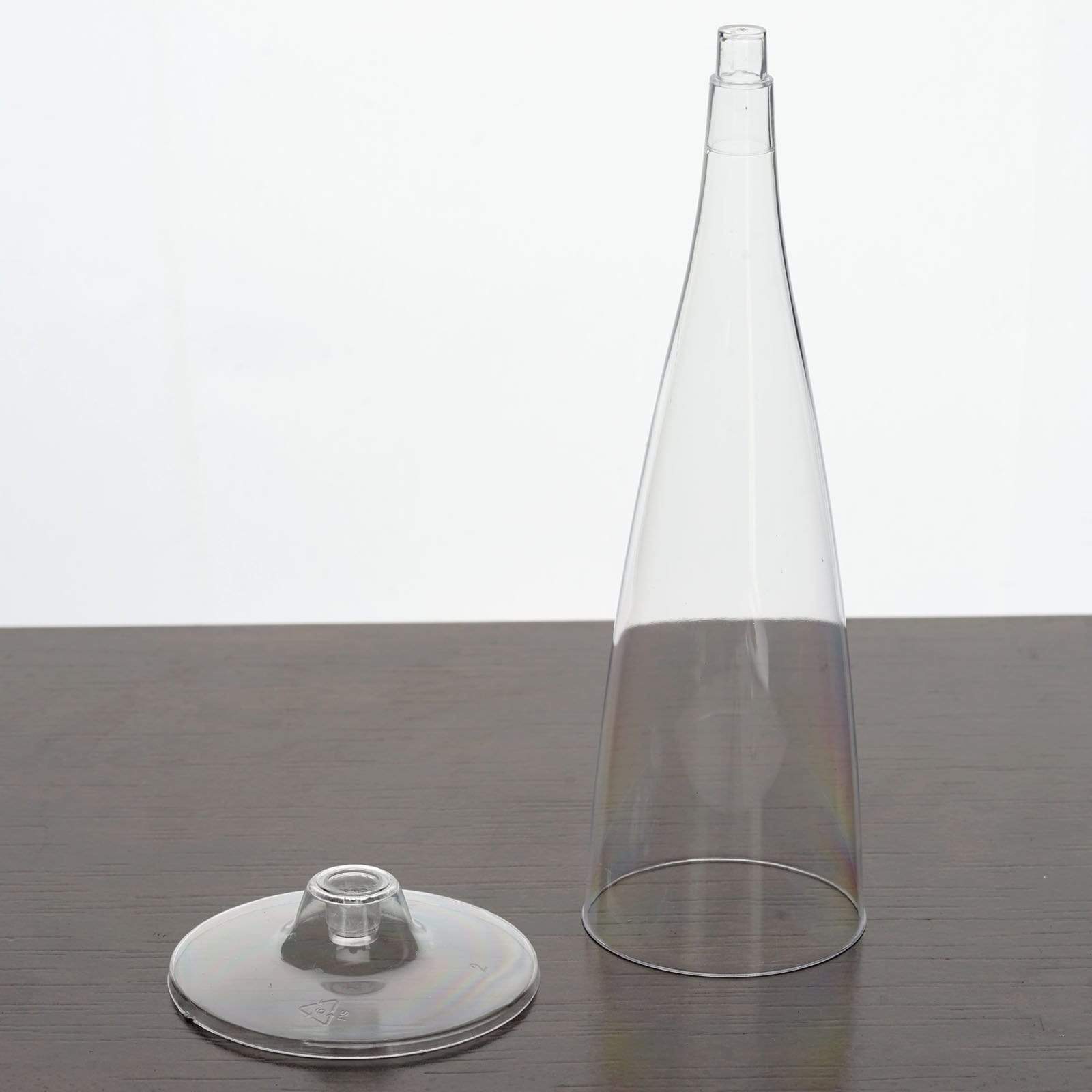 12 pcs 4.7 oz. Clear Tall Disposable Champagne Flutes