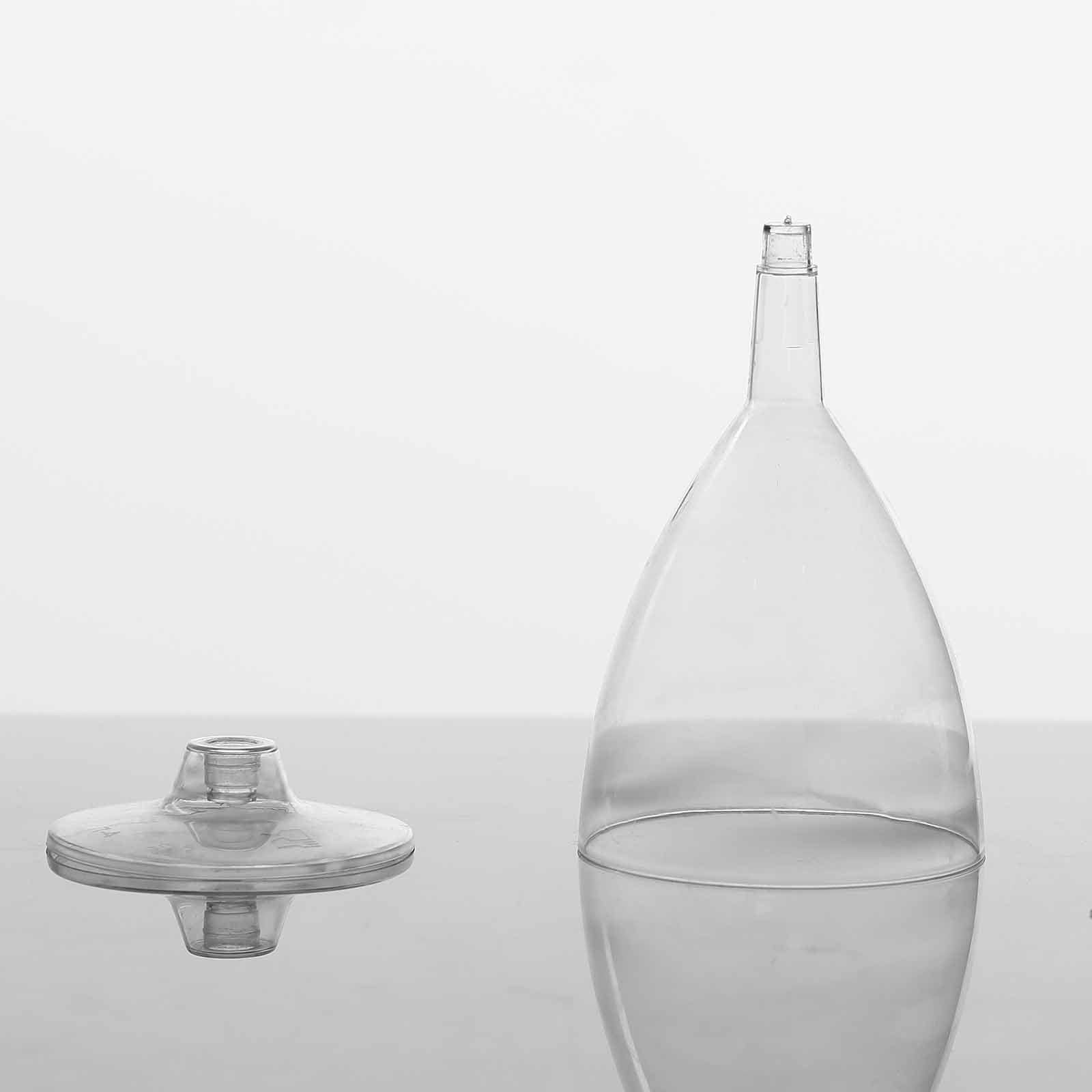 12 pcs 6 oz. Clear Classic Hollow Stem Disposable Wine Glasses