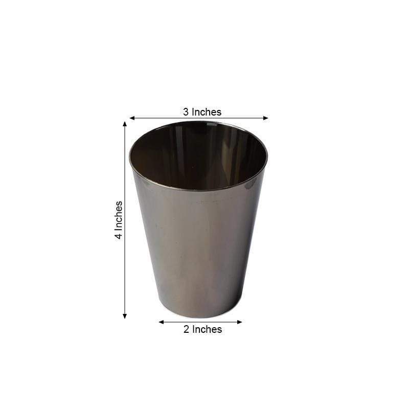 12 pcs 7 oz. Silver Disposable Plastic Party Wine Cups