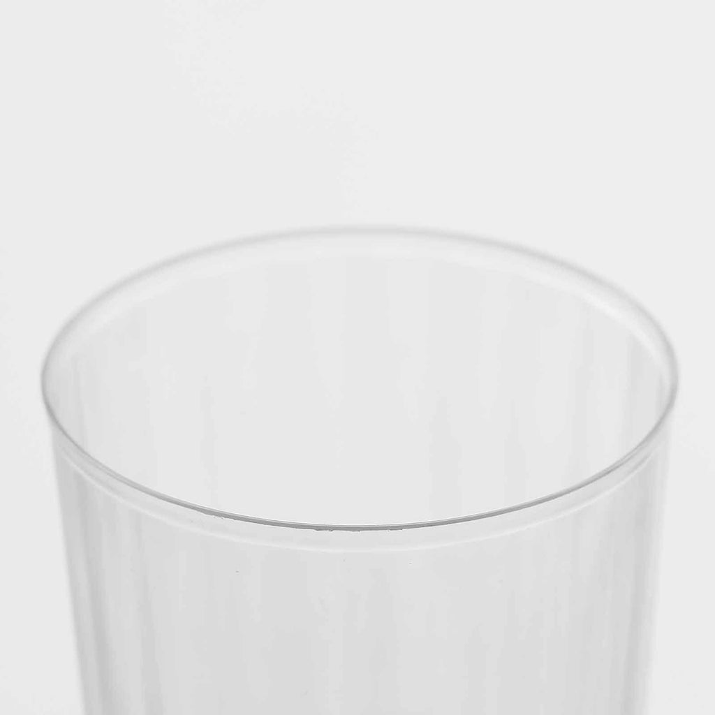 11 pcs 8 oz. Clear Plastic Disposable Wine Glasses