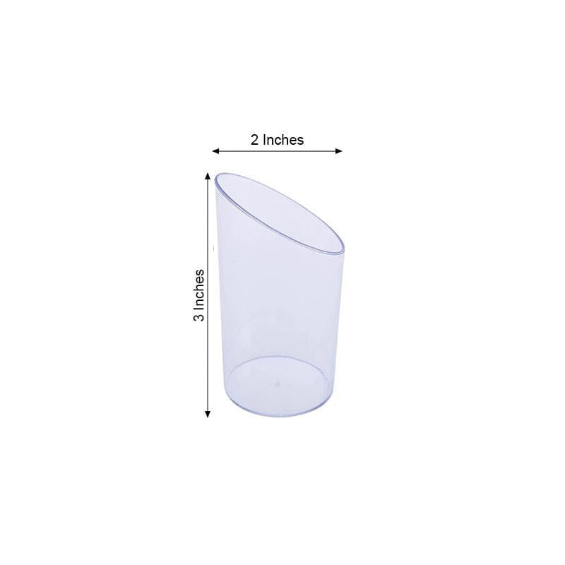 20 pcs 3 oz Clear Plastic Disposable Mini Cups