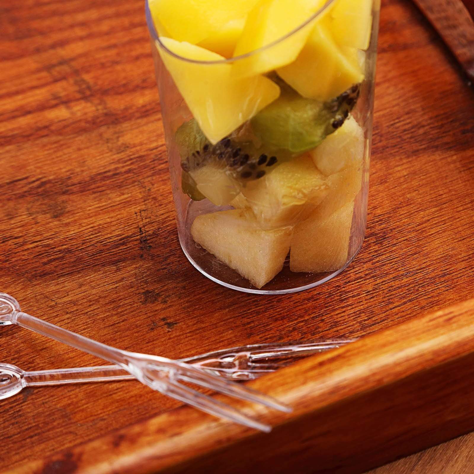 20 pcs 3 oz Clear Plastic Disposable Mini Cups