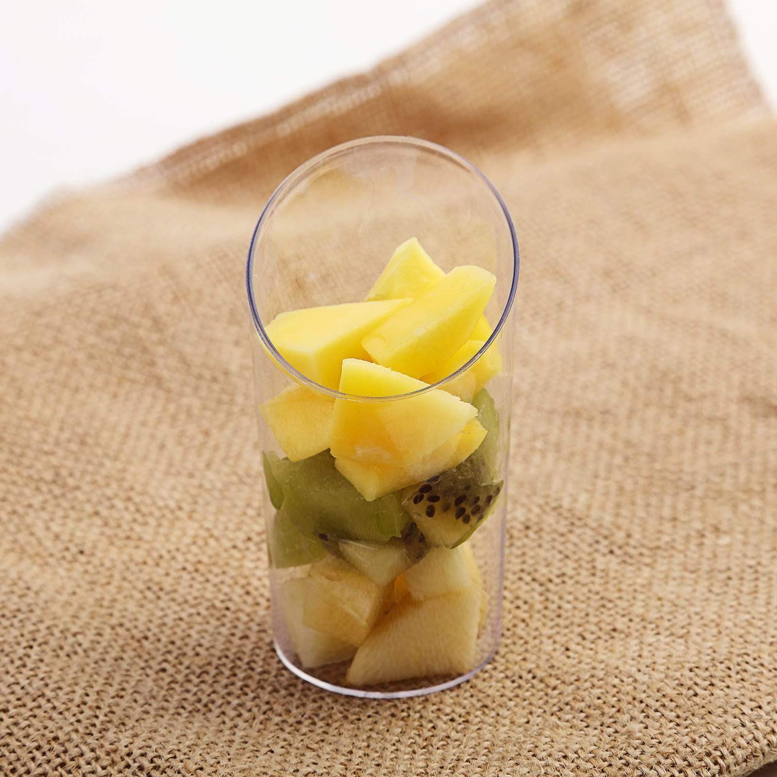 20 pcs 3 oz Clear Plastic Disposable Mini Cups