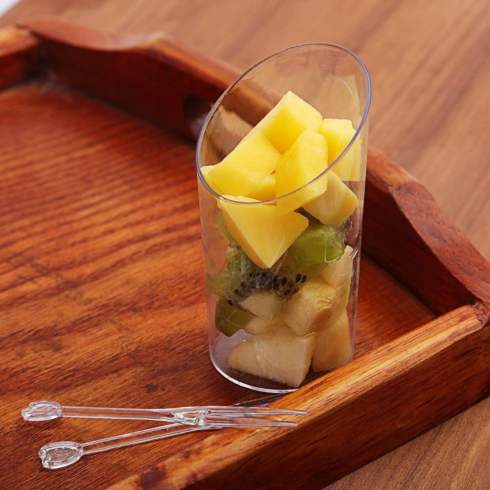20 pcs 3 oz Clear Plastic Disposable Mini Cups