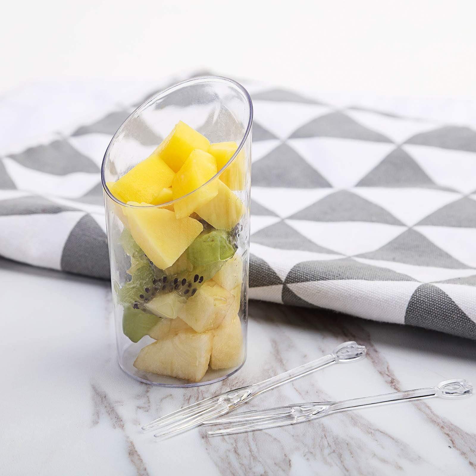 20 pcs 3 oz Clear Plastic Disposable Mini Cups