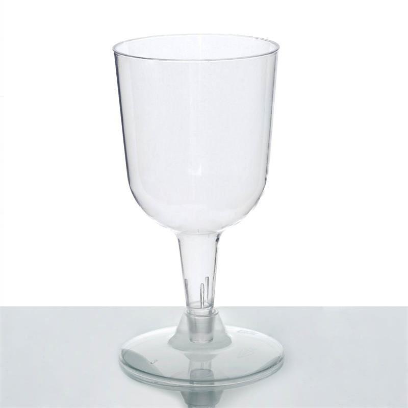 20 pcs 6 oz. Clear Plastic Disposable Wine Cups