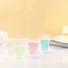 24 pcs 2 oz. Clear Disposable Plastic Square Drink or Dessert Cups Glasses