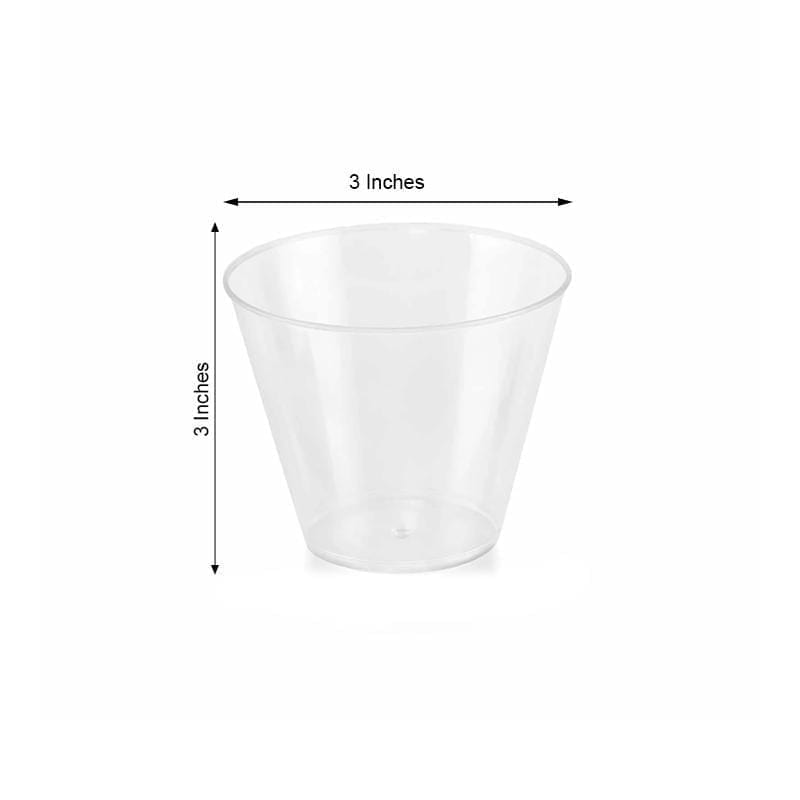 25 pcs 9 oz. Disposable Plastic Party Tumbler Cups