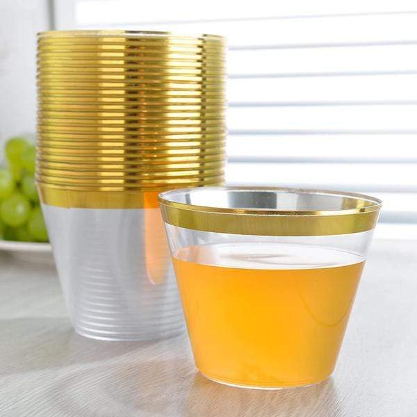25 pcs 9 oz. Disposable Plastic Party Tumbler Cups