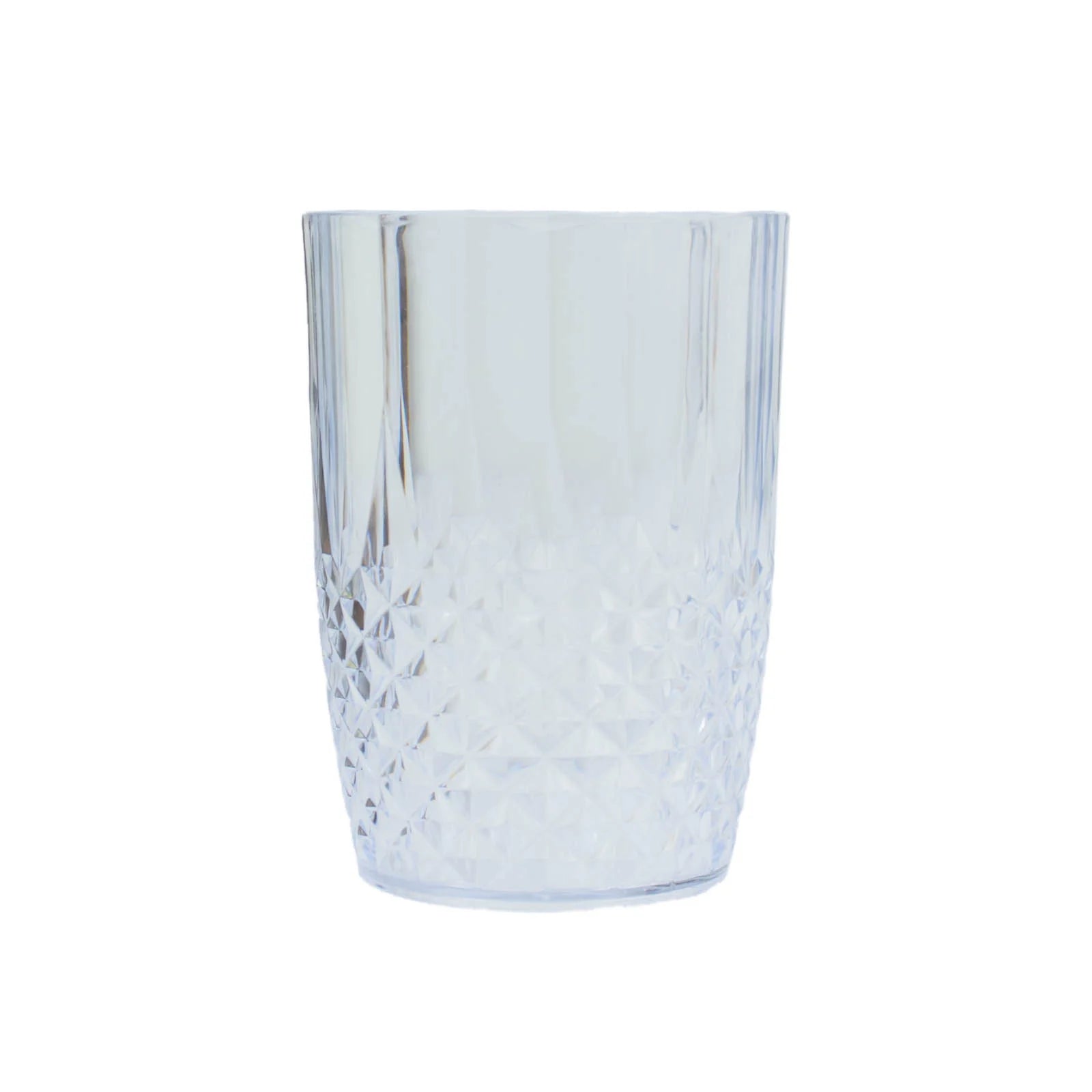 6 Crystal 16 oz Plastic Disposable Drinking Glasses Tumblers