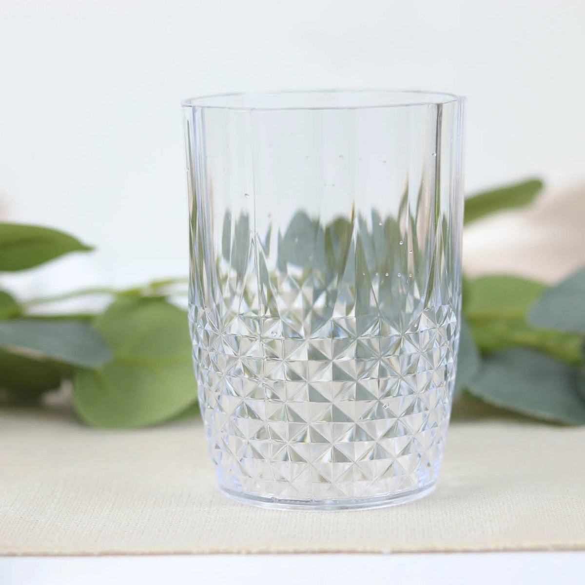Plastic clear best sale drinking glasses