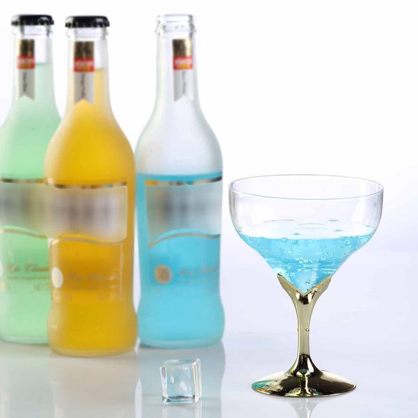 6 Disposable Plastic Party Wedding Wine Goblets Glasses