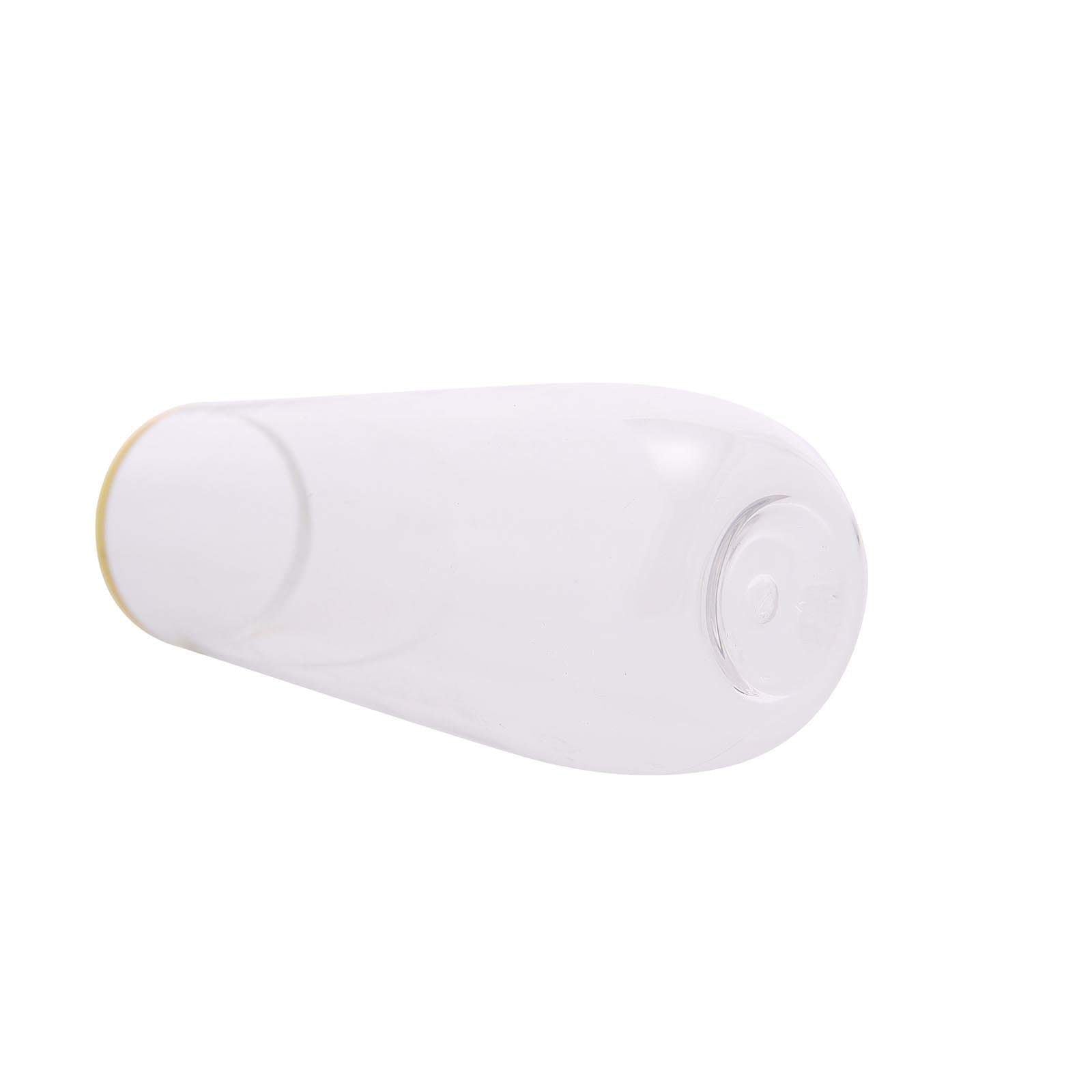 6 pcs 9 oz Clear with Gold Rim Disposable Plastic Champagne Stemless Glasses