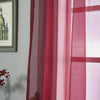 52 x 108-Inch Burgundy Sheer Organza Backdrop Window Drapes Curtains Panels