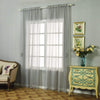 52 x 108-Inch Silver Sheer Organza Backdrop Window Drapes Curtains Panels