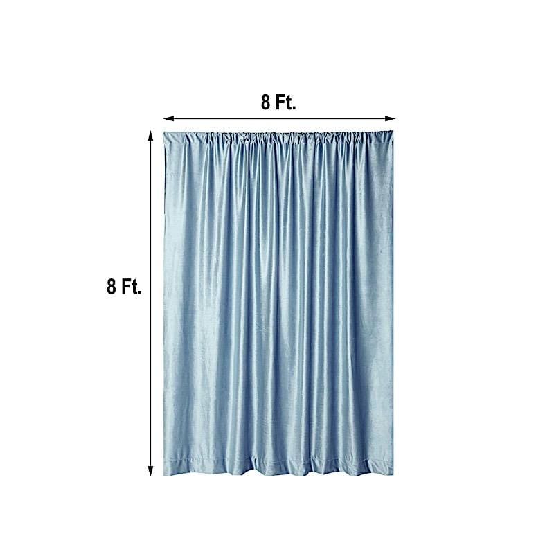 8 feet x 8 feet Velvet Backdrop Curtain