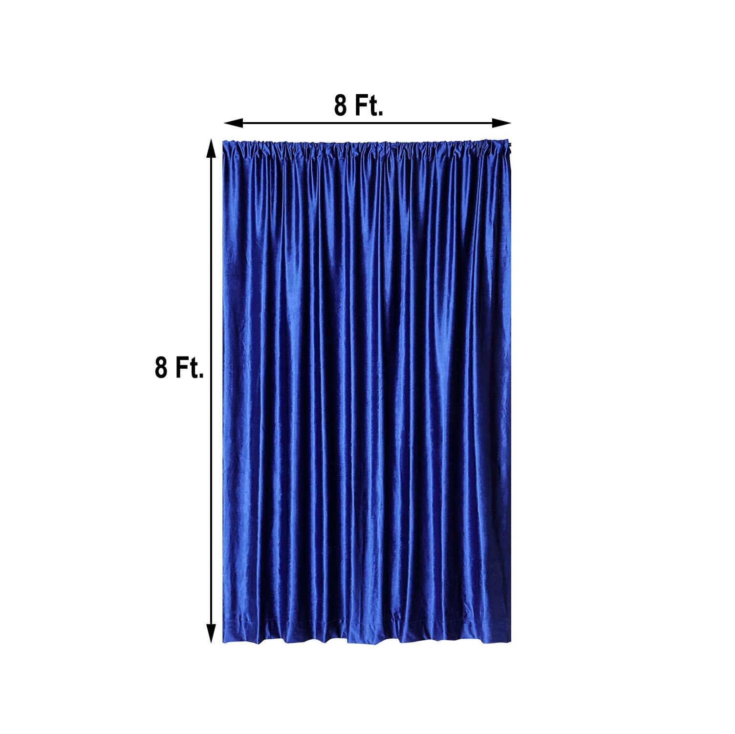8 feet x 8 feet Velvet Backdrop Curtain