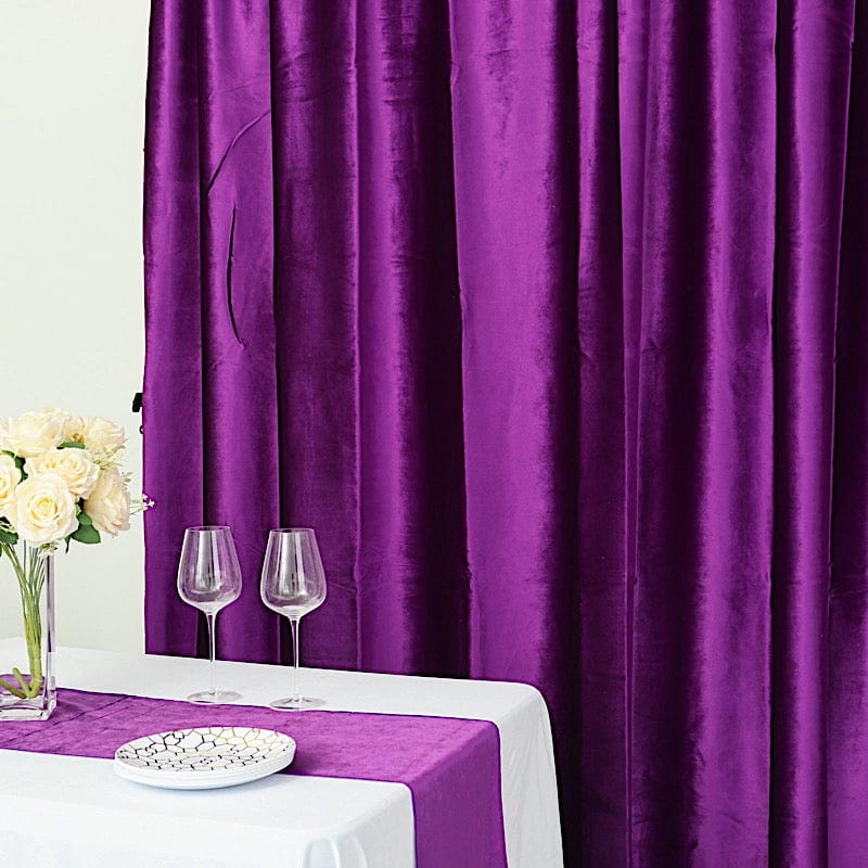 8 feet x 8 feet Velvet Backdrop Curtain