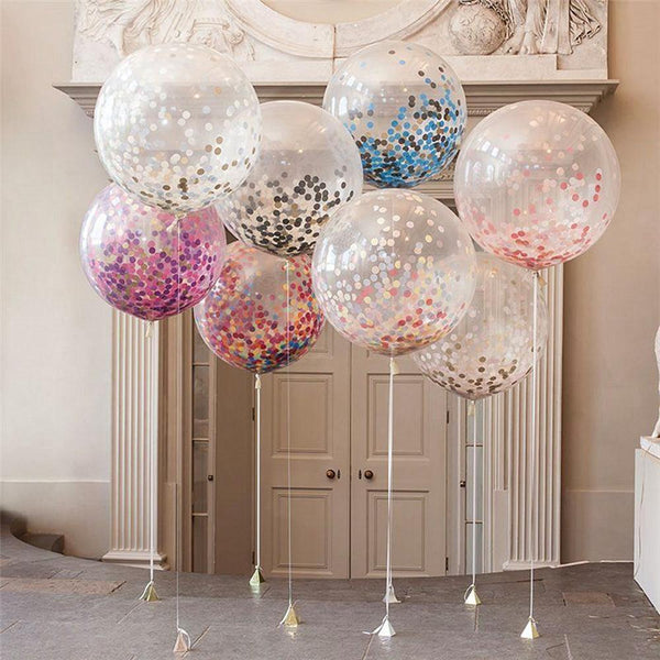 10 Clear 12" tall Latex Helium Air Transparent Balloons