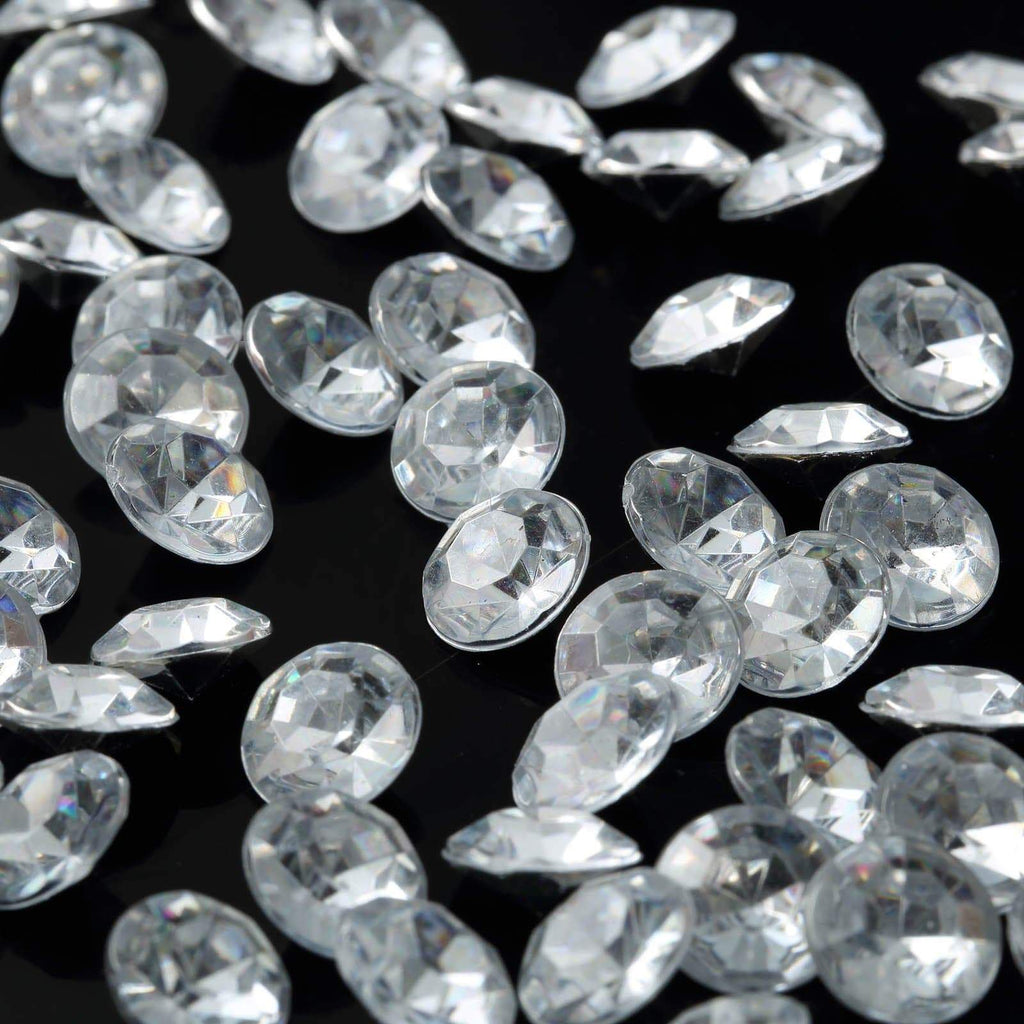 1000 pcs Clear Diamond Rhinestones Round Gems