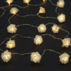 2 pcs 112 inch Clear LED Rose Flowers Fairy Lights for Backdrops