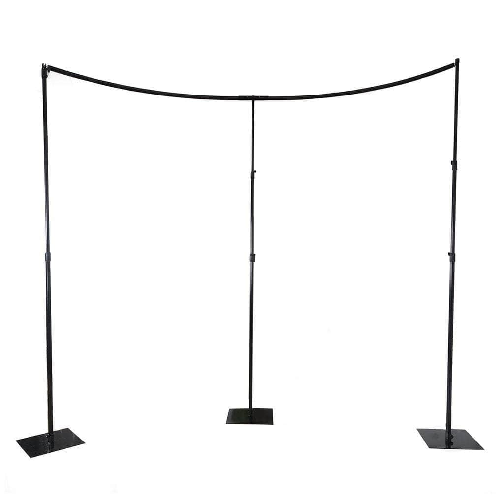 11 ft Heavy Duty Adjustable Curved Pipe and Drape Kit Backdrop Support Stand