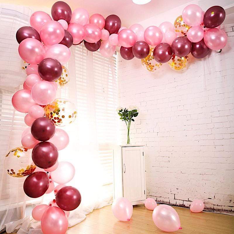 100 Balloons Gold White Clear Silver Wedding Garland Arch Decorations Tools Kit Set