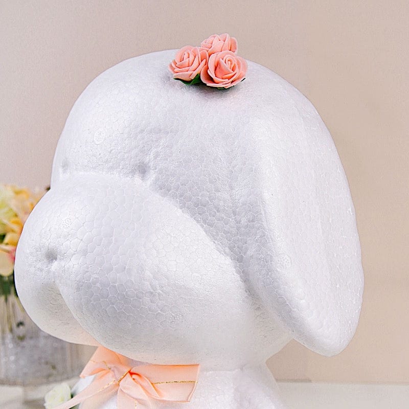 12 in White Craft Foam Puppy 3D Animal Model DIY Decoration