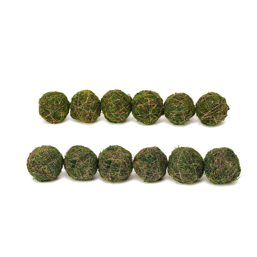 Best Deal for Ka Home Decorative Green Moss Balls Set of 6 - Natural Orbs