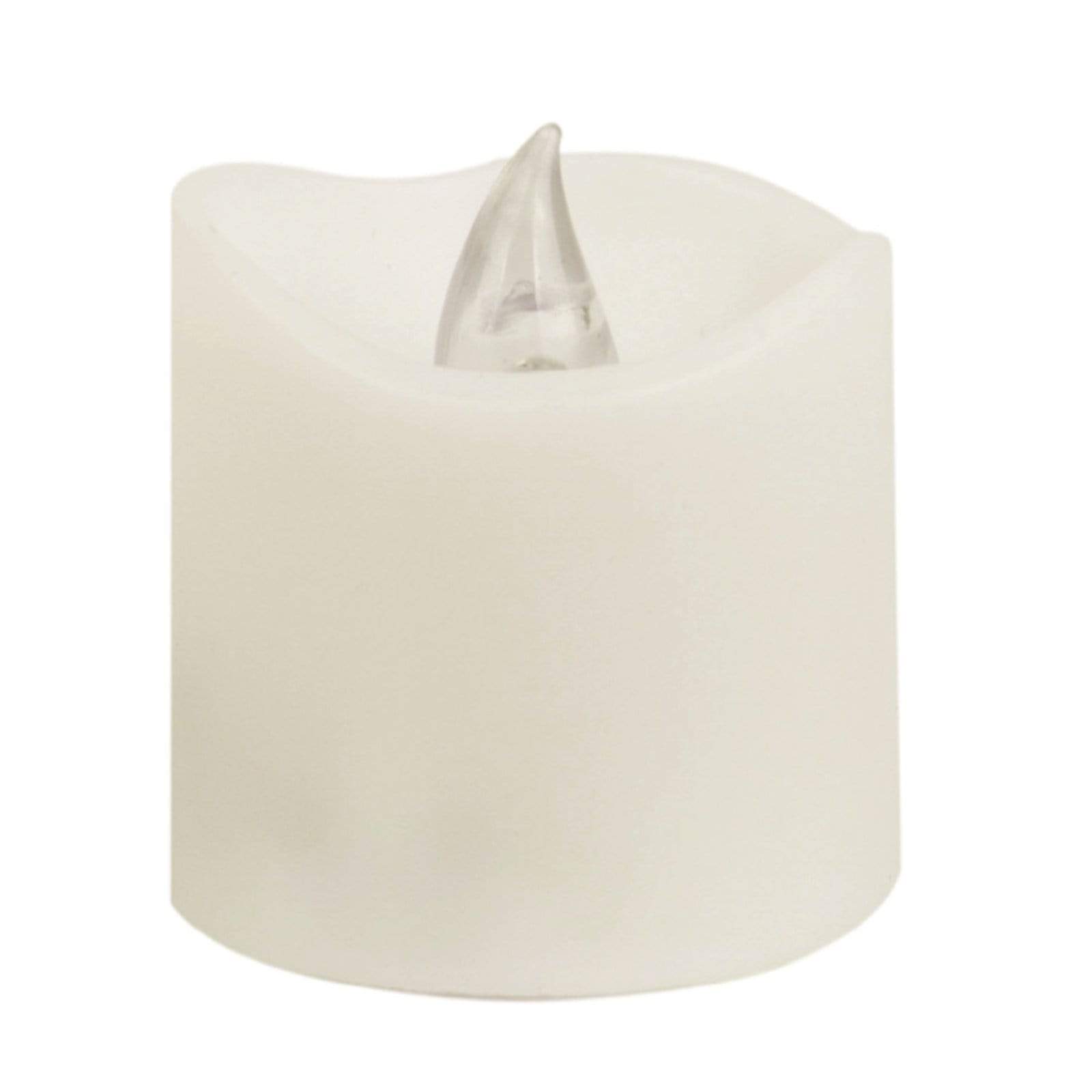 12 White Flameless LED Battery Operated Tealight Candles Lights
