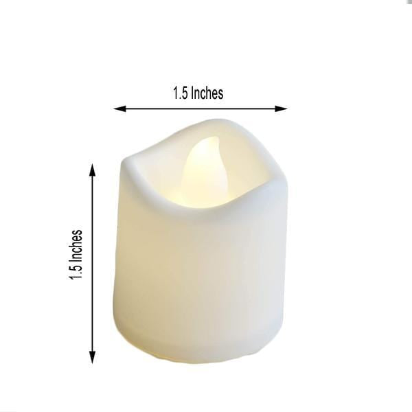12 White Flameless LED Battery Operated Tealight Candles Lights