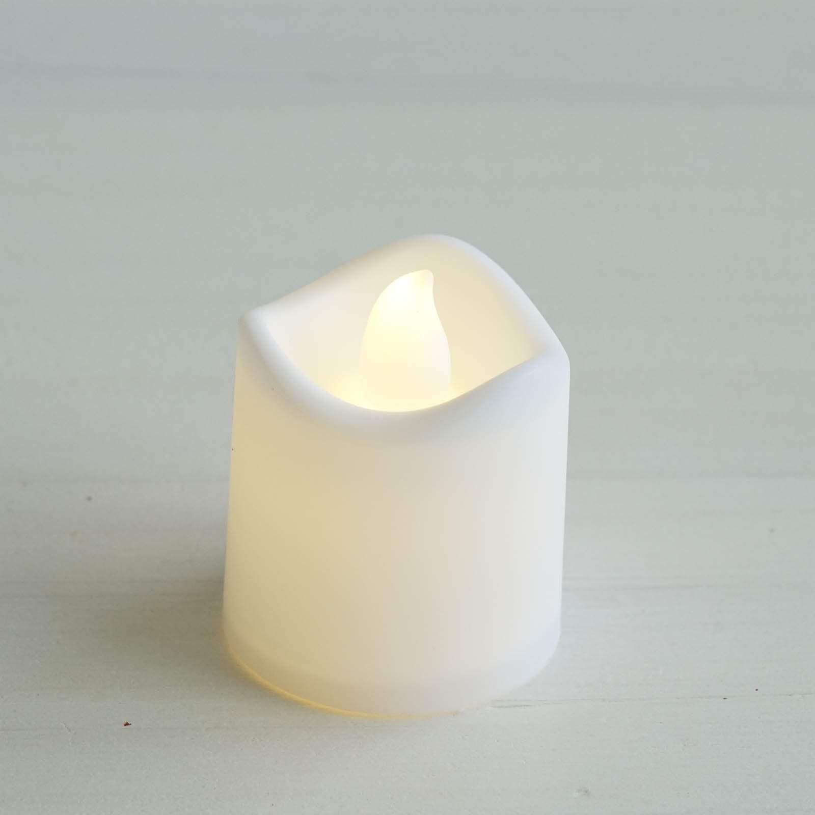 12 White Flameless LED Battery Operated Tealight Candles Lights