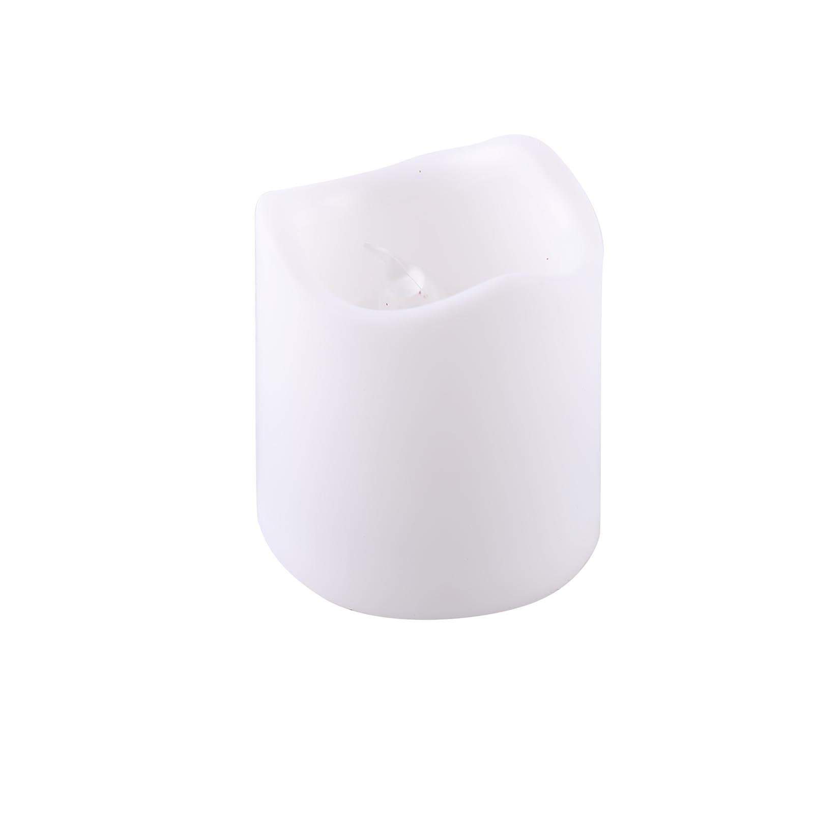 12 White LED Battery Operated Votive Candles Lights