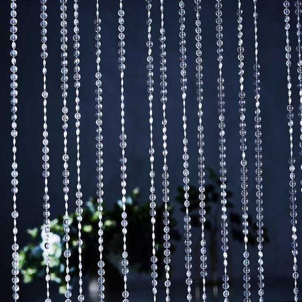 Crystal Beaded Curtains - 12' Backdrop Crystals