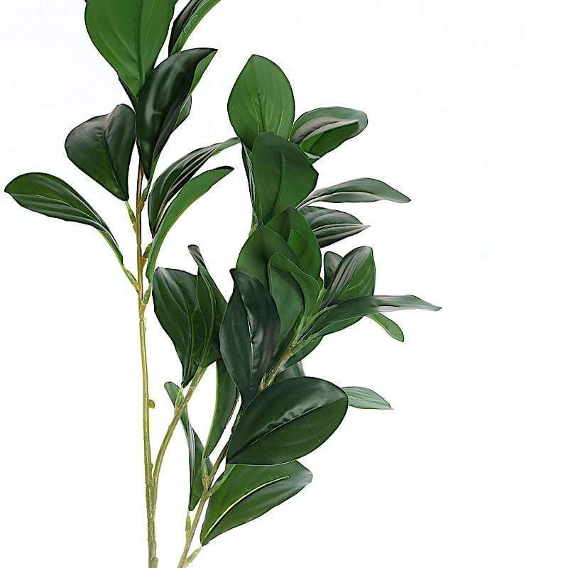 2 Green 26 in Artificial Lemon Leaves Sprays Stems