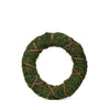 2 pcs 14 in Green Natural Moss Wreaths with Twigs Home Party Decorations