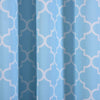 2 pcs 52" x 64" Blue Lattice Design Blackout Window Curtains Drapes Panels with Grommet Top
