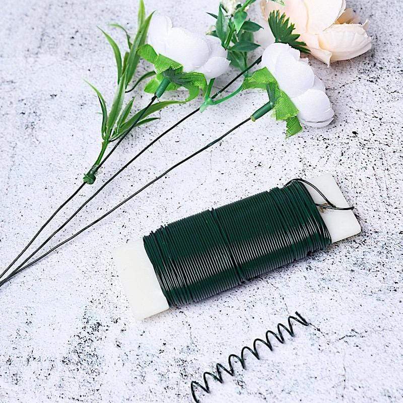 20 Gauge Green 76 yards Floral Craft Paddle Wire