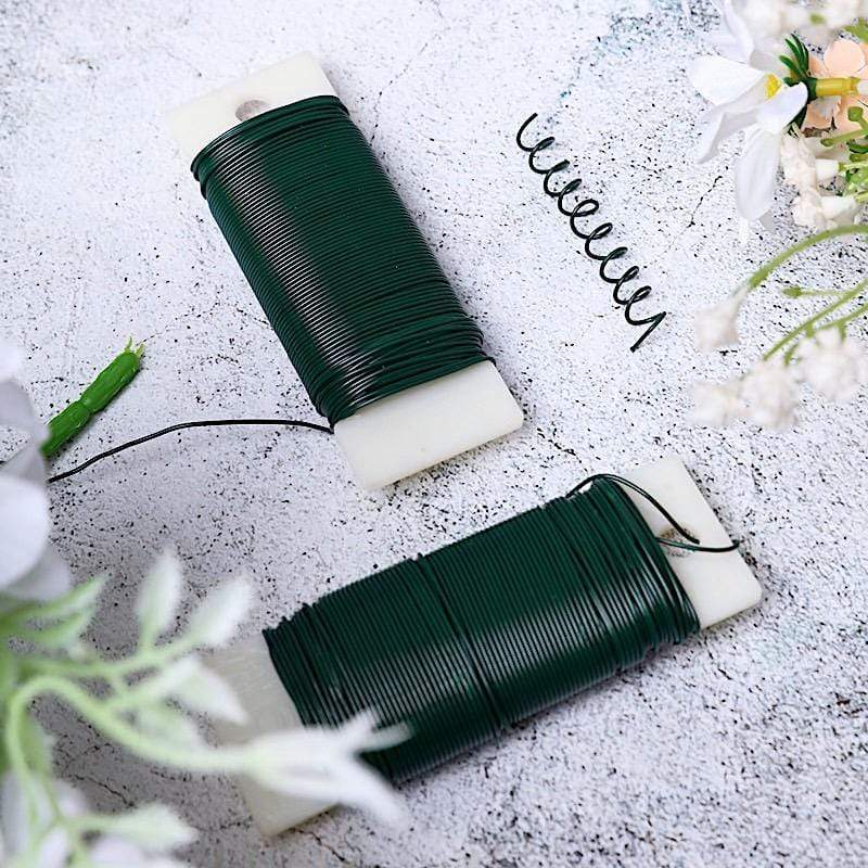 20 Gauge Green 76 yards Floral Craft Paddle Wire