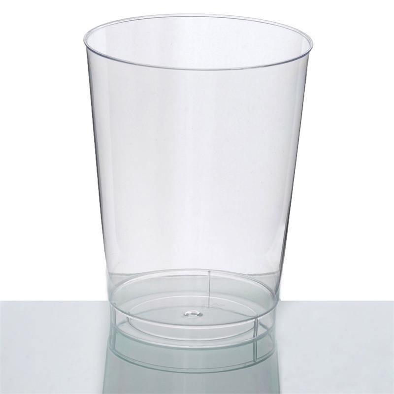 25 pcs 10 oz. Clear Disposable Plastic Party Cups