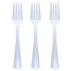 25 pcs 7" Clear Plastic Forks