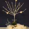 3 Bushes with 60 White LED Lights for Wedding Party Centerpieces