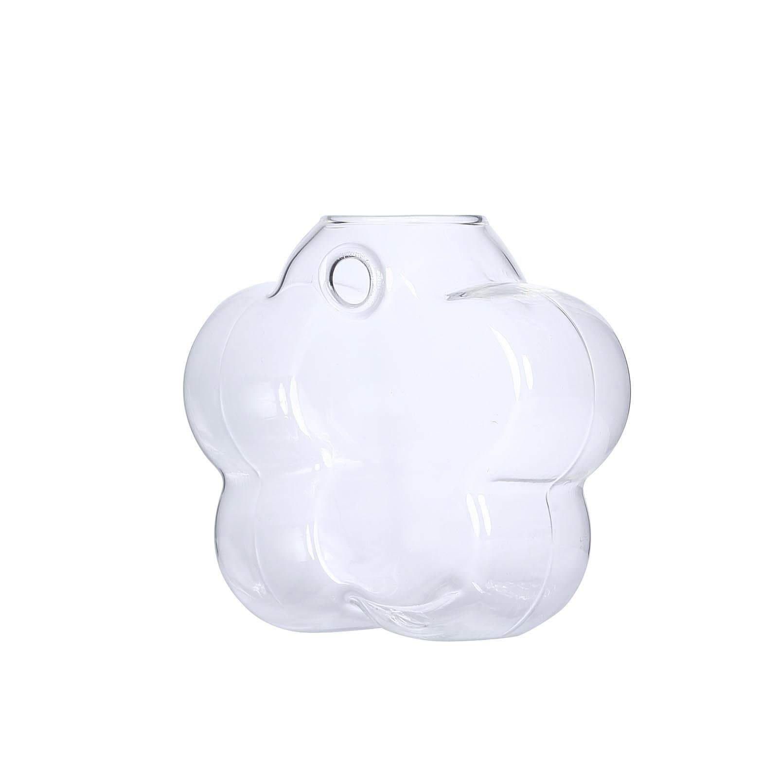 3 Clear Flower Glass Wall Hanging Terrariums Vases