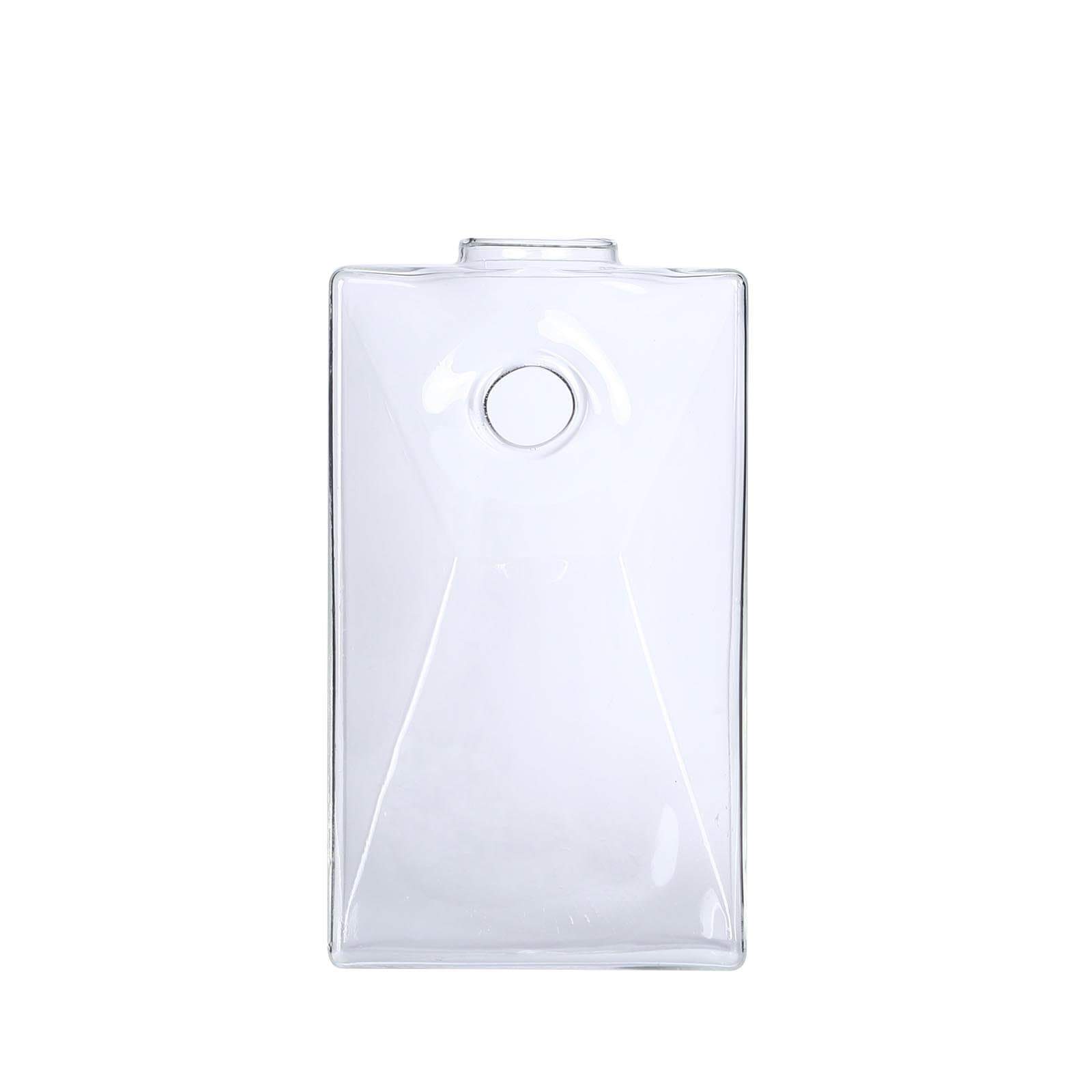 3 Clear Trapezoid Glass Wall Hanging Terrariums Vases