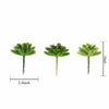 3 pcs 3" Assorted Echeveria Rosettes Artificial Faux Succulent Cactus Plants Picks Stems