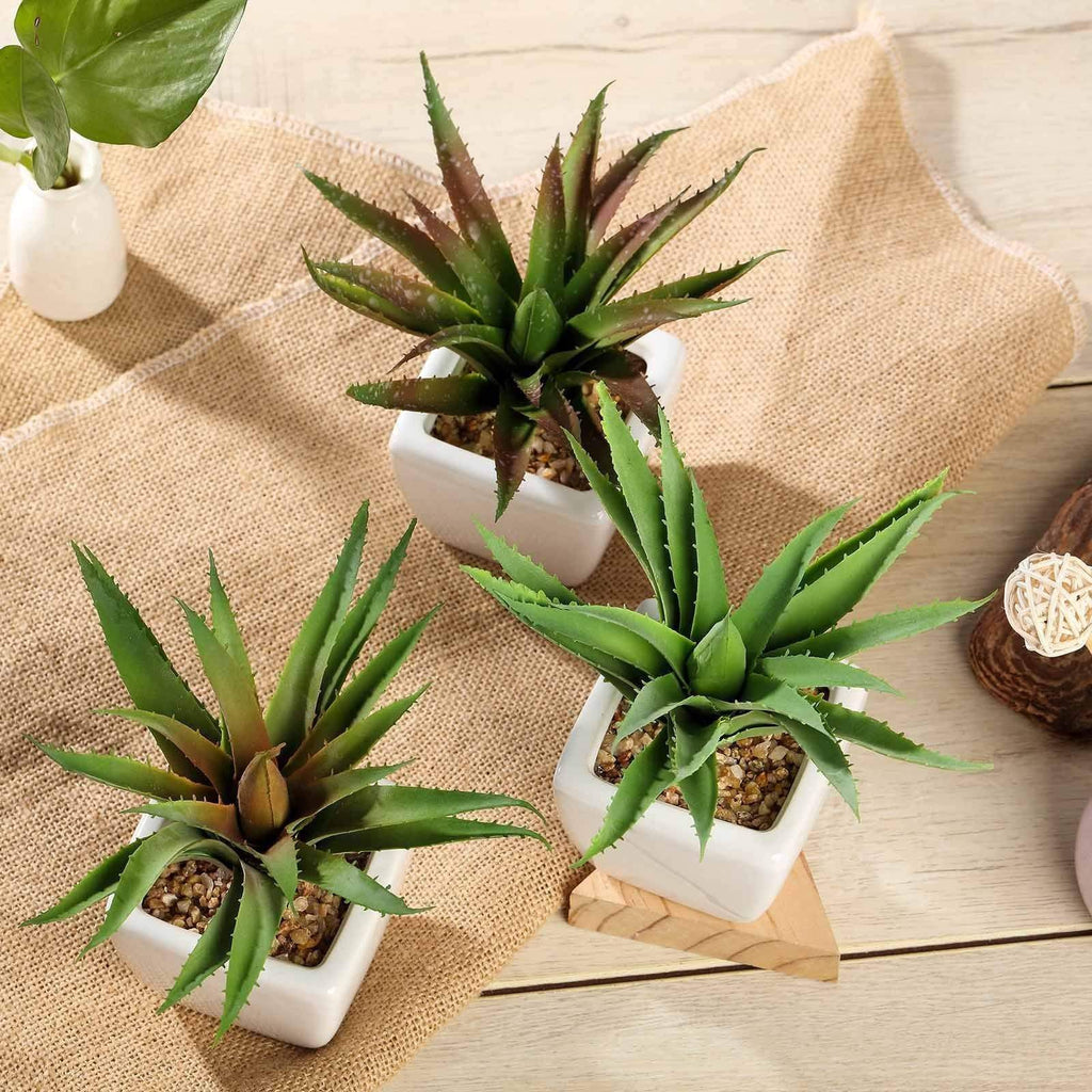 where to buy artificial succulents 3 pcs 5" Assorted Artificial Faux Cute Succulent Aloe Plants with Pots